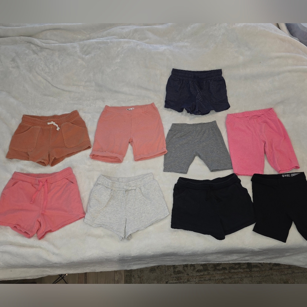 9 Pair Of Kids Assorted Shorts LOT / SIZES 6 & 7 /  CARTER'S, EPIC THREADS